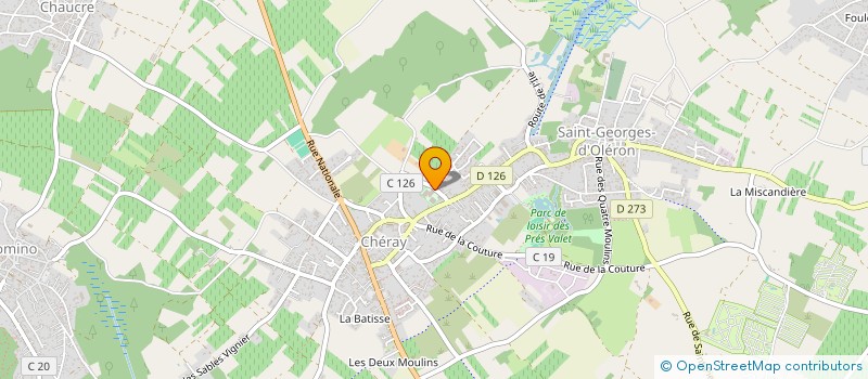 localisation de l'entreprise ASSOCIATION DES DONNEURS DE SANG BENEVOLES DE ST GEORGES LA BREE  ST DENIS  SAINT-GEORGES-D'OLERON