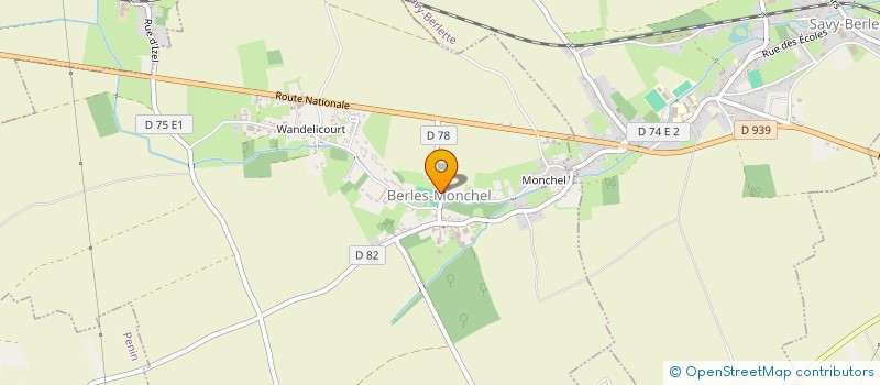 localisation de l'entreprise ASSOCIATION DES DONNEURS DE SANG BENEVOLES DU CANTON D'AUBIGNY-EN-ARTOIS  BERLES-MONCHEL