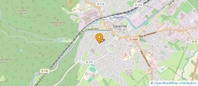 localisation de l'entreprise ASSOCIATION DES DONNEURS DE SANG BENEVOLES ET MARCHE POPULAIRE DU HAUT-BARR  SAVERNE