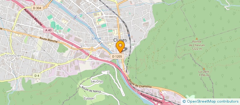 localisation de l'entreprise ASSOCIATION DES DONNEURS DE SANG DE CLUSES THYEZ ET ENVIRONS à CLUSES