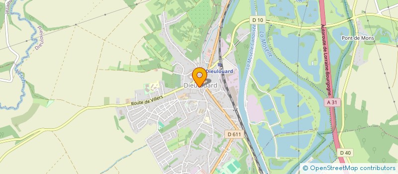 localisation de l'entreprise ASSOCIATION DES DONNEURS DE SANG DE DIEULOUARD  DIEULOUARD