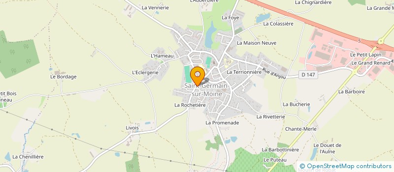 localisation de l'entreprise ASSOCIATION DES DONNEURS DE SANG DES 3 PROVINCES à SEVREMOINE