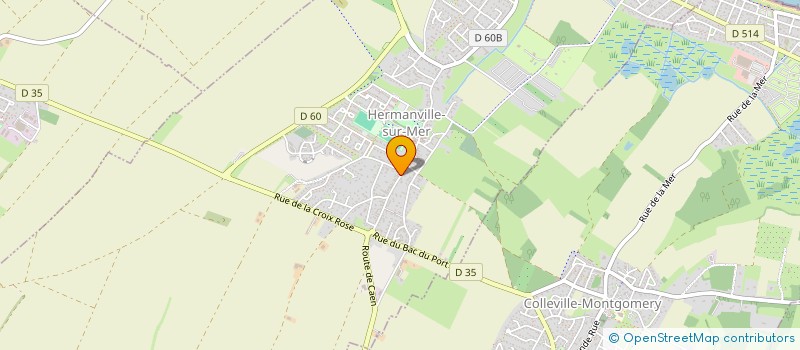 localisation de l'entreprise ASSOCIATION DES DORIS DE LA COTE DE NACRE  HERMANVILLE-SUR-MER