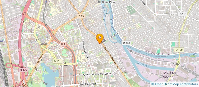 localisation de l'entreprise ASSOCIATION DES DROITS DE L'ENFANT à CRETEIL