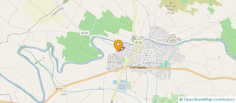 localisation de l'entreprise ASSOCIATION DES DROITS DE L'ENFANT, DU MINEUR, DU PARENT ET DE L'ACCOMPAGNANT  CAPESTANG