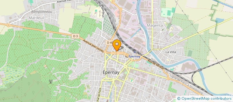 localisation de l'entreprise ASSOCIATION DES DRS FAIVRE VANGHELUWE à EPERNAY