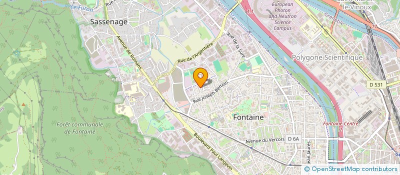 localisation de l'entreprise ASSOCIATION DES ECHANGES FRANCO-ALLEMANDS  FONTAINE