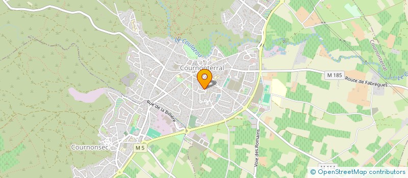 localisation de l'entreprise ASSOCIATION DES ECO-ATELIERS à COURNONTERRAL