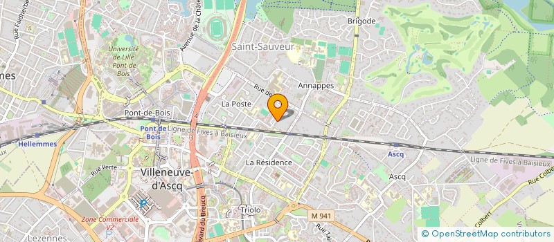 localisation de l'entreprise ASSOCIATION DES ECOLES DE MUSIQUE DE VILLENEUVE D'ASCQ à VILLENEUVE-D’ASCQ