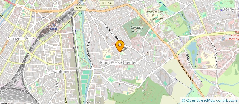 localisation de l'entreprise ASSOCIATION DES ECOLES DE QUEULEU à METZ