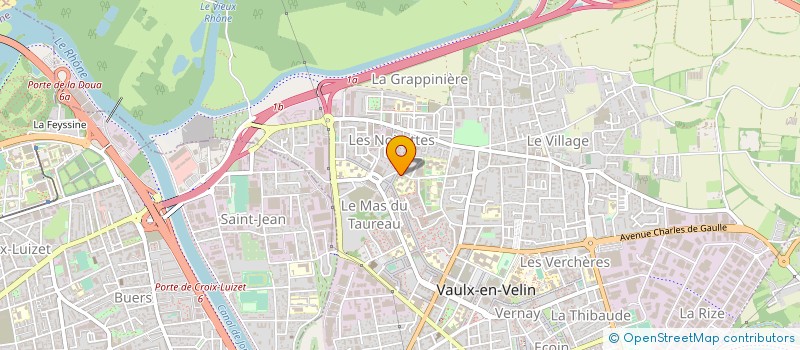 localisation de l'entreprise ASSOCIATION DES ECOLES DU PONT CARRON  VAULX-EN-VELIN