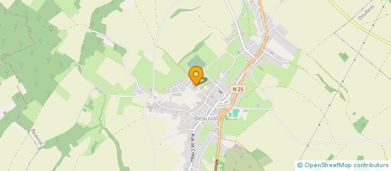 localisation de l'entreprise ASSOCIATION DES ECOLIERS  BEAUVAL