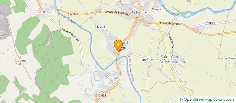 localisation de l'entreprise ASSOCIATION DES ECOLIERS DES TROIS VILLAGES  ORION