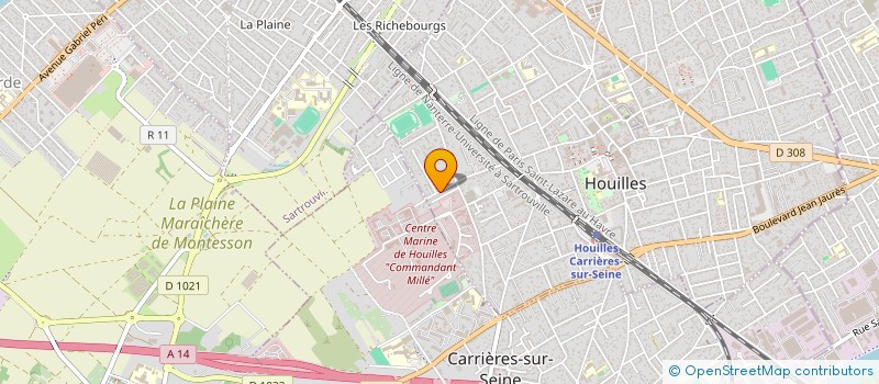 localisation de l'entreprise ASSOCIATION DES ECOLOGISTES POUR LE NUCLEAIRE  HOUILLES