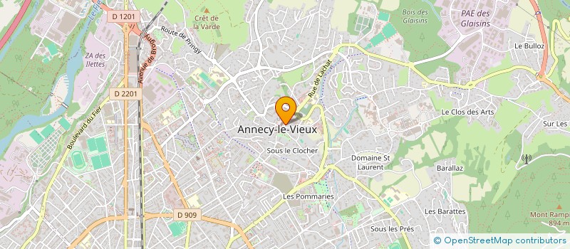 localisation de l'entreprise ASSOCIATION DES ECRITURES VOLANTES à ANNECY