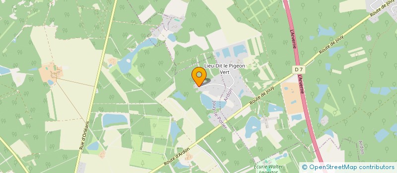 localisation de l'entreprise ASSOCIATION DES ECURIES DE CHAFFIN à JOUY-LE-POTIER