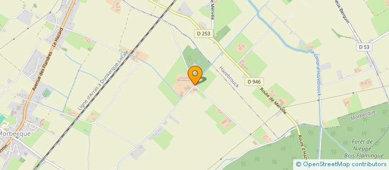 localisation de l'entreprise ASSOCIATION DES ECURIES DE LA PAPOTE  MORBECQUE