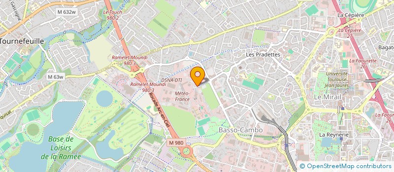 localisation de l'entreprise ASSOCIATION DES ELEVES DE L'ECOLE NATIONALE DE LA METEOROLOGIE à TOULOUSE