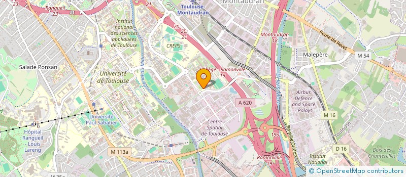 localisation de l'entreprise ASSOCIATION DES ELEVES DE L'ISAE à TOULOUSE