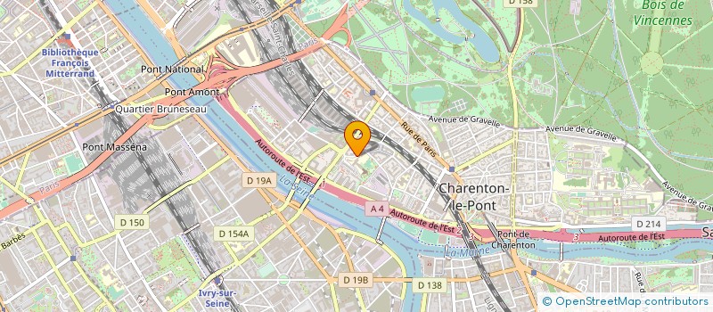 localisation de l'entreprise ASSOCIATION DES ELEVES DE NDM (ADE)  CHARENTON-LE-PONT