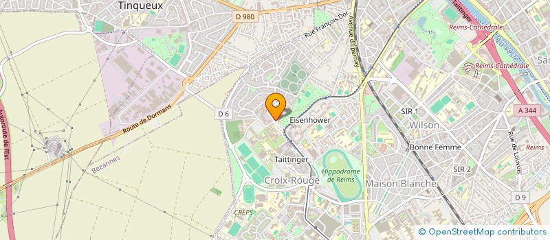 localisation de l'entreprise ASSOCIATION DES ELEVES DU CENTRE D' ETUDES SUPERIEURES EUROPEENNES DE MANAGEMENT  REIMS