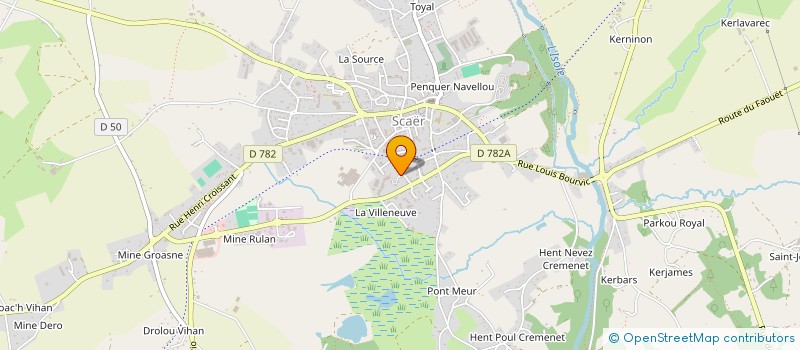 localisation de l'entreprise ASSOCIATION DES ELEVES DU COLLEGE LEO FERRE SCAER (ADE)  SCAER