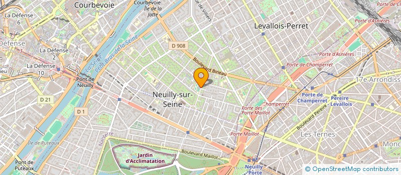 localisation de l'entreprise ASSOCIATION DES ELEVES DU LYCEE PASTEUR - MAISON DES LYCEENS à NEUILLY-SUR-SEINE