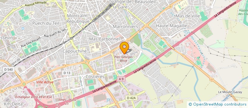 localisation de l'entreprise ASSOCIATION DES ELEVES ET ANCIENS ELEVES DU MASTER COMMUNICATION ET TECHNOLOGIE NUMERIQUE  NIMES