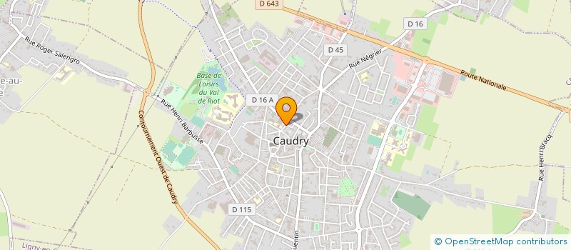 localisation de l'entreprise ASSOCIATION DES ELEVES ET PARENTS D'ELEVES DE L'ECOLE DE MUSIQUE  CAUDRY