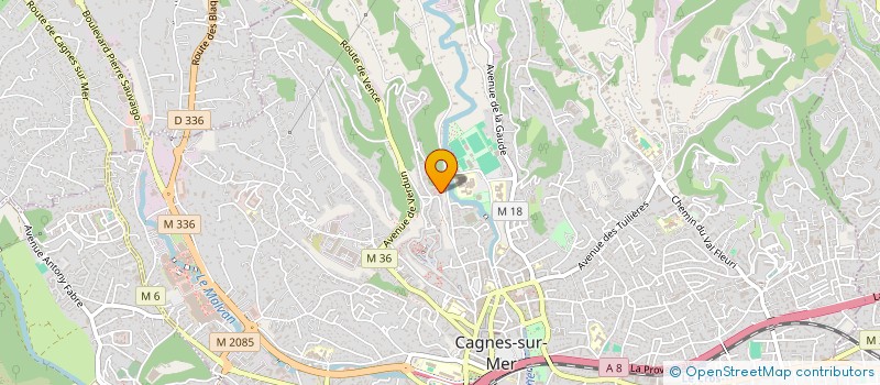 localisation de l'entreprise ASSOCIATION DES ELEVES HOTELIERS DU LYCEE ESCOFFIER à CAGNES SUR MER