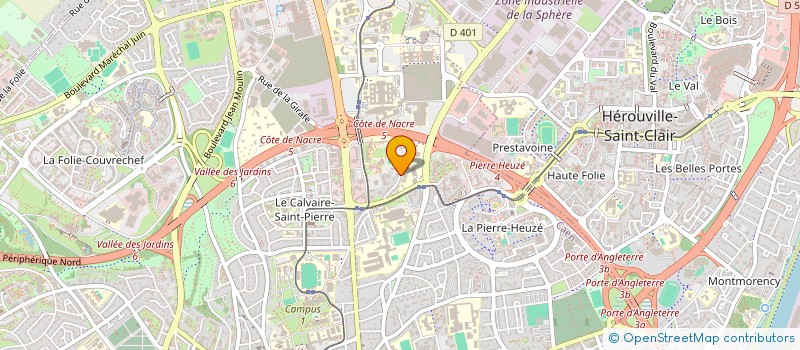 localisation de l'entreprise ASSOCIATION DES ELEVES INFIRMIERES ET INFIRMIERS DE CAEN  CAEN