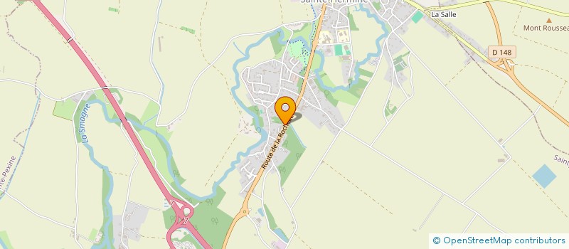 localisation de l'entreprise ASSOCIATION DES ELEVES SAPEURS-POMPIERS DE SAINTE-HERMINE  SAINTE-HERMINE