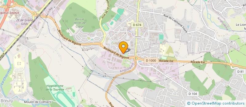 localisation de l'entreprise ASSOCIATION DES ELEVEURS CHARENTAIS à ANGOULEME