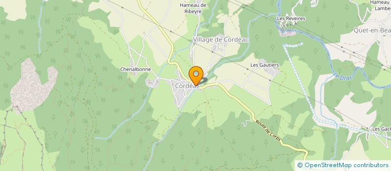 localisation de l'entreprise ASSOCIATION DES ELEVEURS DE BACHILIANNE à CHATEL-EN-TRIEVES