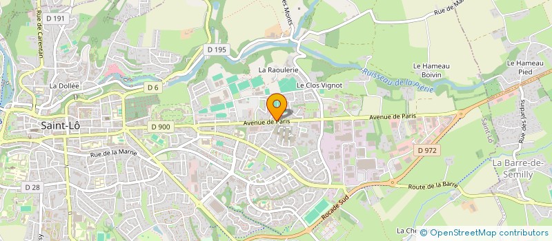 localisation de l'entreprise ASSOCIATION DES ELEVEURS DE BLONDE D'AQUITAINE DE LA MANCHE  SAINT-LO