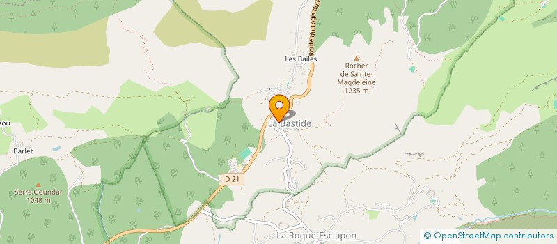 localisation de l'entreprise ASSOCIATION DES ELEVEURS DE CANJUERS à LA BASTIDE