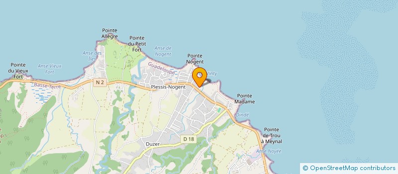 localisation de l'entreprise ASSOCIATION DES ELEVEURS DE LA POINTE ALLEGRE à SAINTE-ROSE