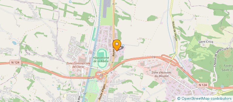 localisation de l'entreprise ASSOCIATION DES ELEVEURS P.O.C 32  AUCH