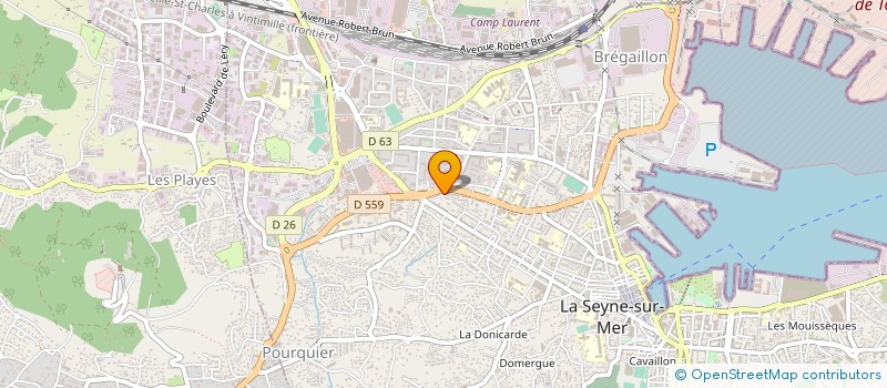 localisation de l'entreprise ASSOCIATION DES ELUS ET DE LA VIE LYCEENNE LYCEE BEAUSSIER à LA SEYNE-SUR-MER