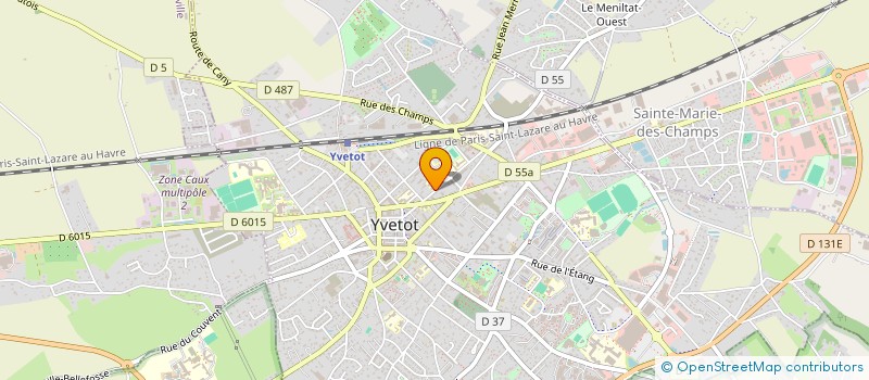 localisation de l'entreprise ASSOCIATION DES EMPLOYES DU CENTRE COMMUNAL D'ACTION SOCIALE DE LA VILLE D'YVETOT à YVETOT
