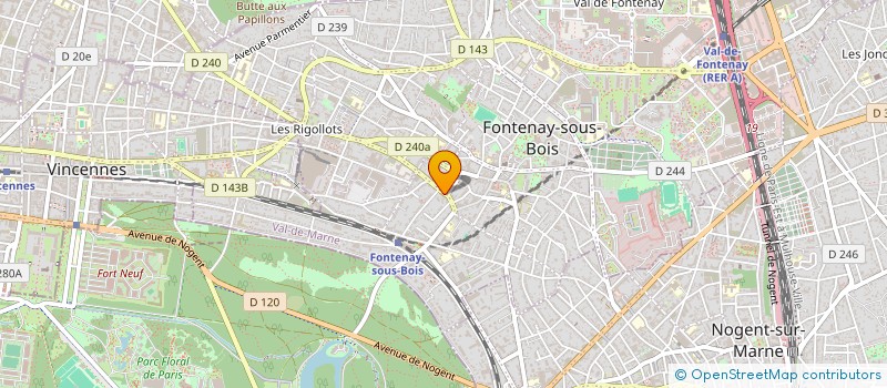 localisation de l'entreprise ASSOCIATION DES ENCHANTES à FONTENAY-SOUS-BOIS
