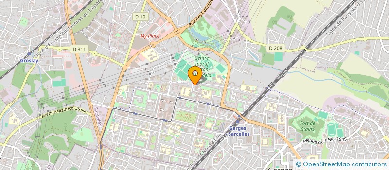 localisation de l'entreprise ASSOCIATION DES ENFANTS DE QUISQUEYA (EDQ)  SARCELLES