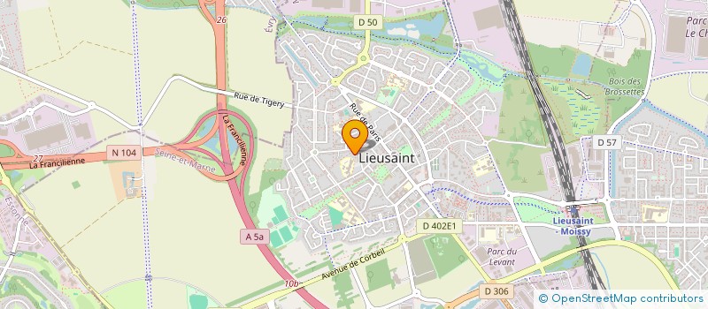 localisation de l'entreprise ASSOCIATION DES ENFANTS ET PARENTS SOLIDAIRES  LIEUSAINT