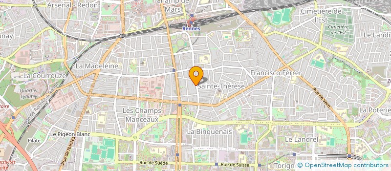 localisation de l'entreprise ASSOCIATION DES ENSEIGNANTS DE GALLO  RENNES