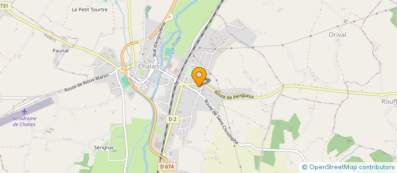 localisation de l'entreprise ASSOCIATION DES ENSEIGNANTS DE L'ECOLE ELEMENTAIRE PUBLIQUE DE CHALAIS à CHALAIS