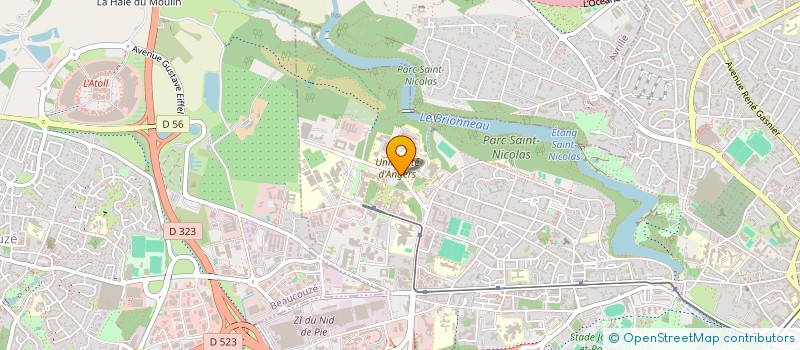 localisation de l'entreprise ASSOCIATION DES ENSEIGNANTS DE L'IUT D'ANGERS-CHOLET à ANGERS