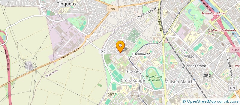 localisation de l'entreprise ASSOCIATION DES ENTREPRENEURS  REIMS