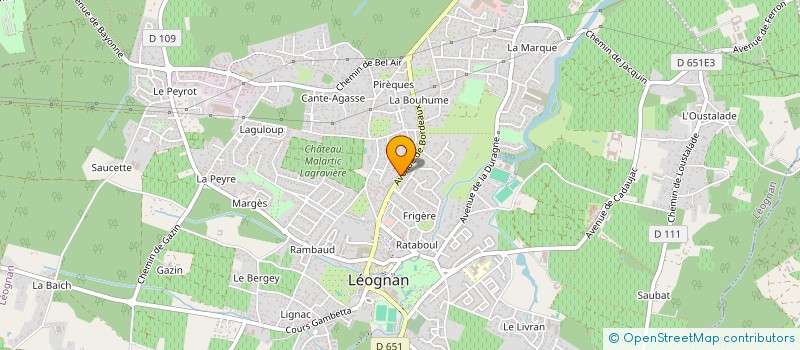 localisation de l'entreprise ASSOCIATION DES ENTREPRENEURS DE BORDEAUX MERIGNAC à LEOGNAN