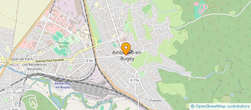 localisation de l'entreprise ASSOCIATION DES ENTREPRISES DE LA PLAINE DE L'AIN  AMBERIEU-EN-BUGEY