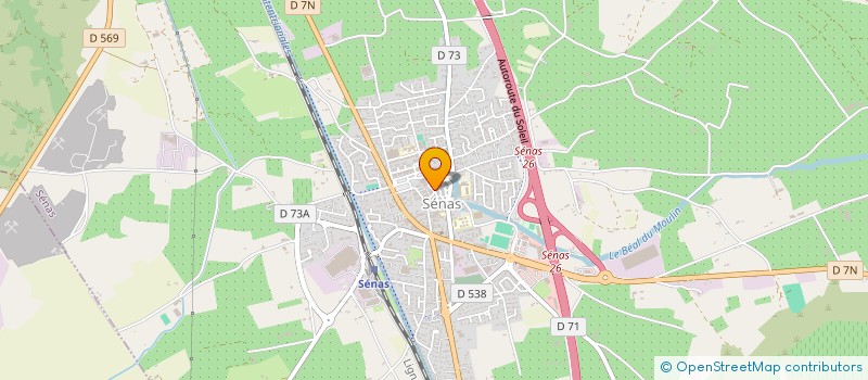 localisation de l'entreprise ASSOCIATION DES ENTREPRISES DE SENAS ET DE SES ENVIRONS  SENAS